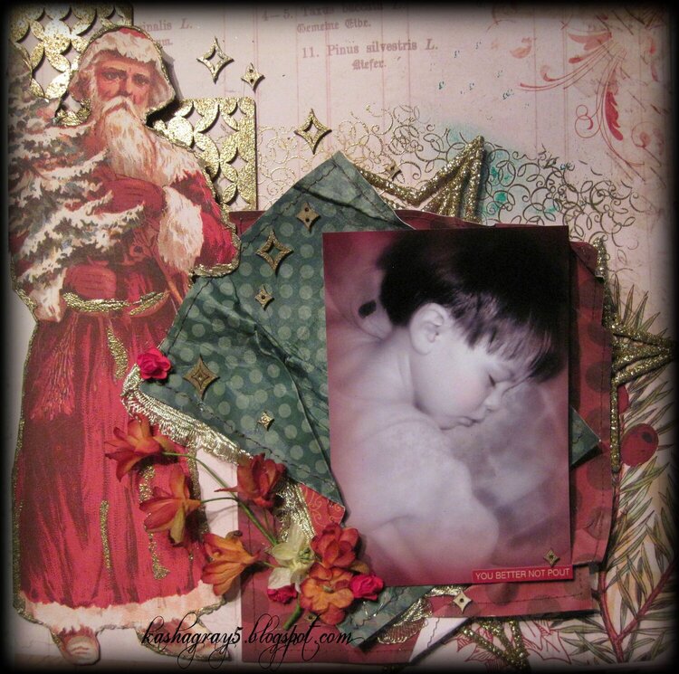 BETTER NOT POUT - ~Scraps of Elegance~ Mistletoe Memories December Kit 2013