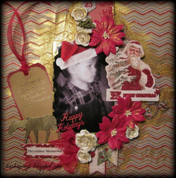 DECEMBER MEMORIES ~Scraps of Elegance~ Mistletoe Memories December Kit 2013