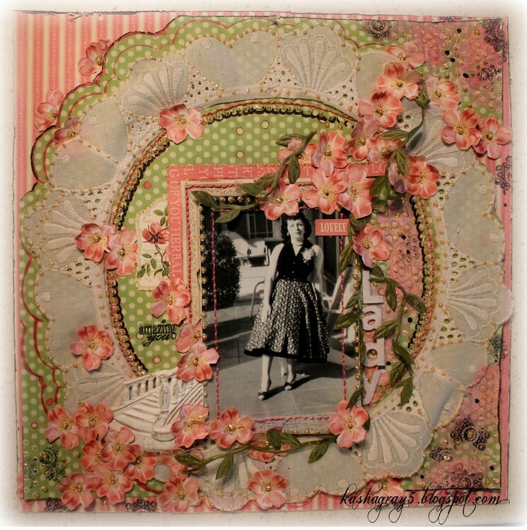 LOVELY LADY - ~Scraps of Elegance~ Floral Fantasy Kit - March