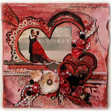 THE KISS - Scraps of Elegance - Love Always February Kit