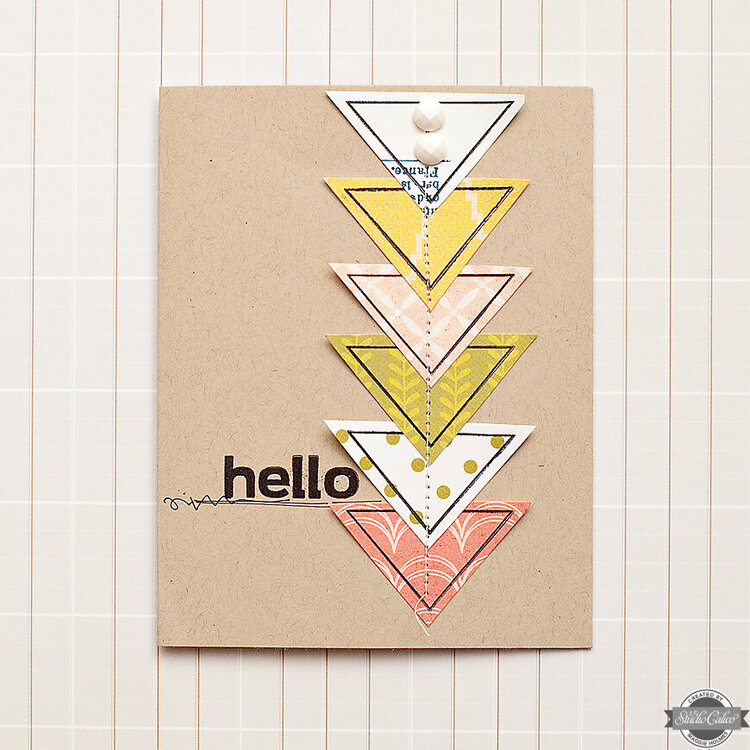 Hello Card {Studio Calico August Kit}
