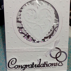 Congratulations Wedding Easel/Shaker Card