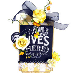 Happiness Lives Here Tag *Scrapbook Adhesives by 3L DT*