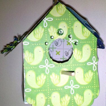 Adorable Decorative Paper Bird House