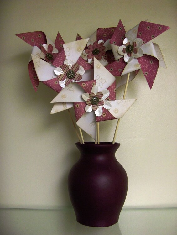 Pinwheel Paper Flower