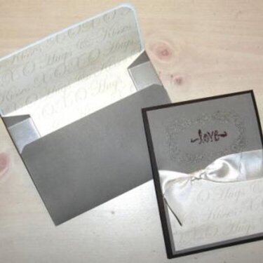 Valentine Card &amp; matching envelope 2011