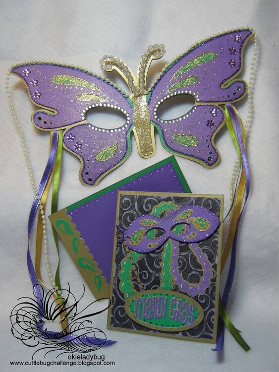 Mardi Gras Mask and Card