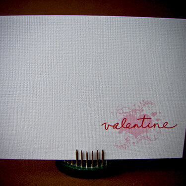 VDay Card: Valentine