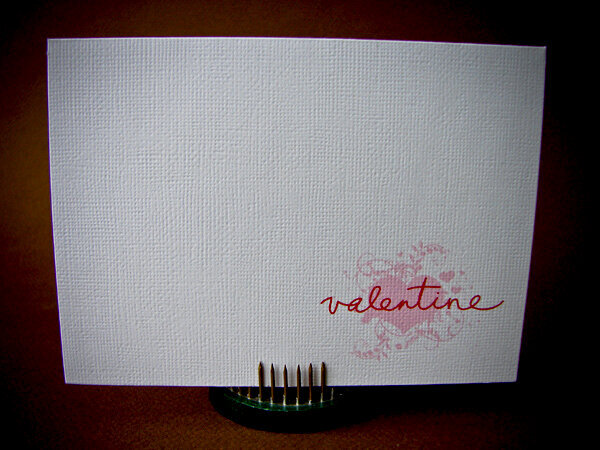 VDay Card: Valentine
