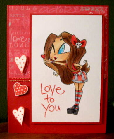 Simply Betty Valentine Card.