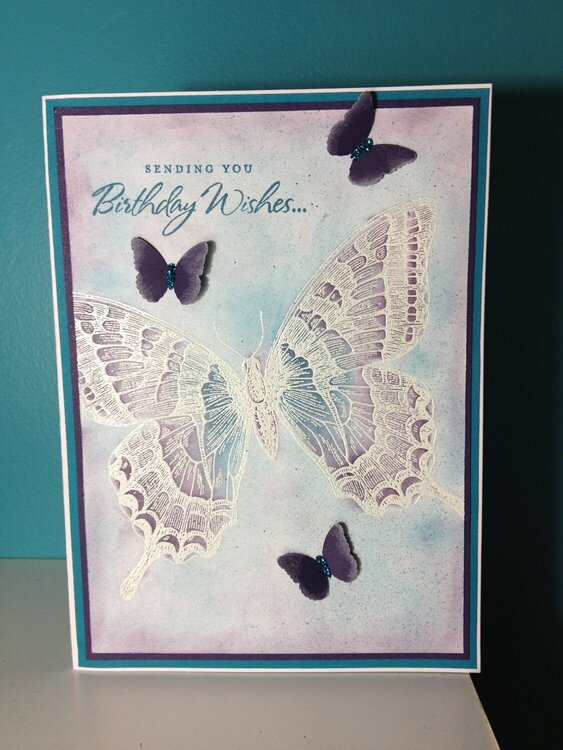 swallowtail butterfly card