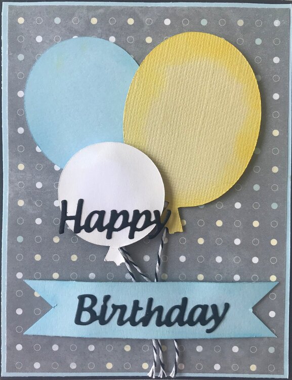 Balloon bday card
