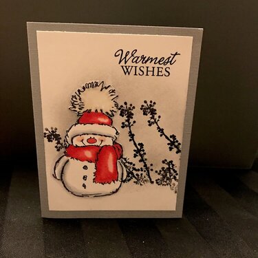 Warmest wishes snowman