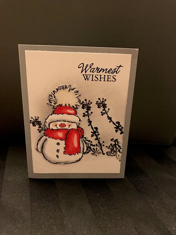 Warmest wishes snowman