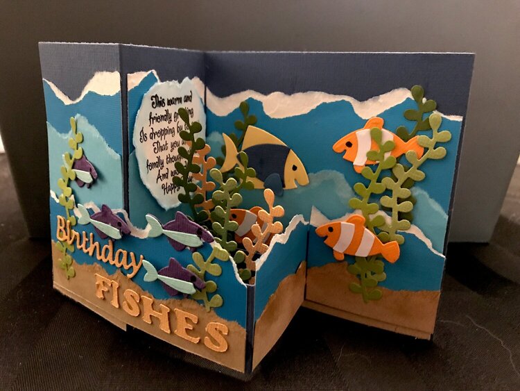 Birthday fishes z card
