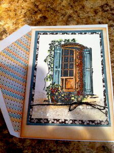 Window with Shutters Card