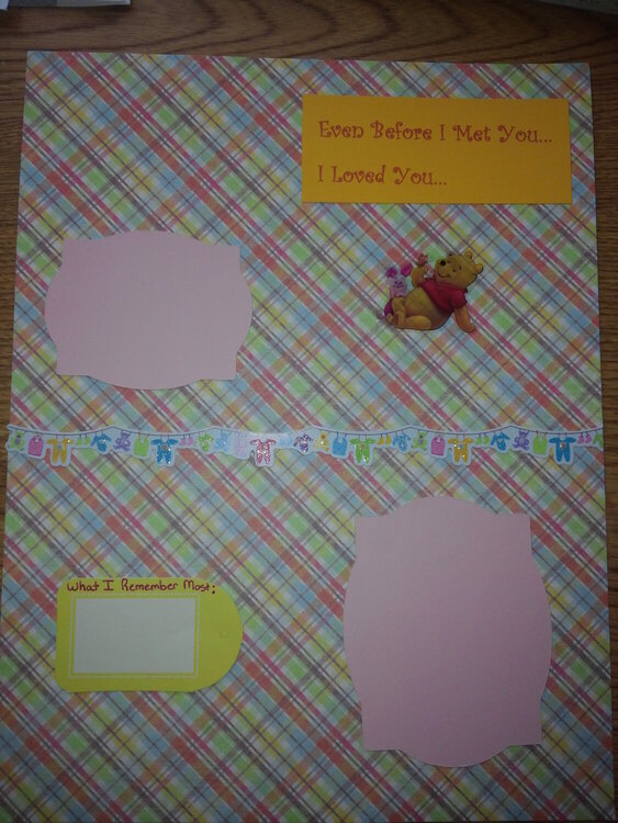Baby Girl Book 1st Page
