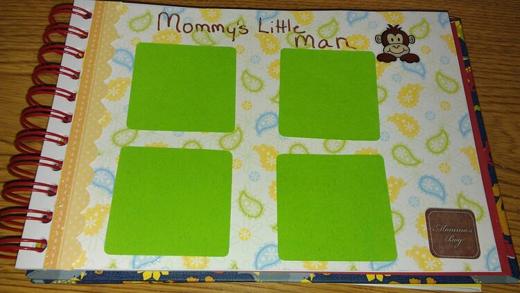 SIL baby book-Mommy and baby page