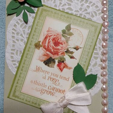 Blank Vintage card