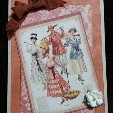 Simple Vintage Mothers day card
