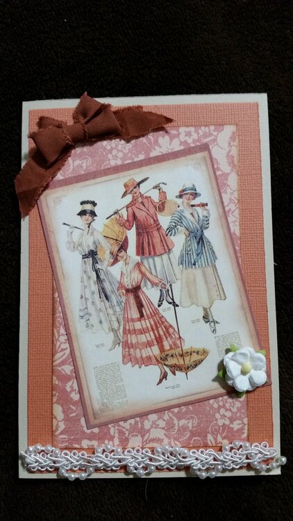 Simple Vintage Mothers day card
