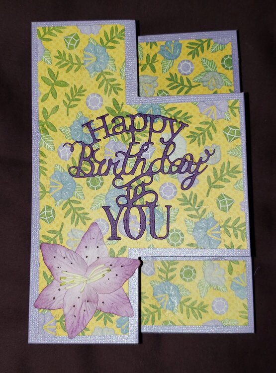Tri-fold Shutter Birthday Card