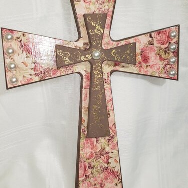 Pink and Brown Cross