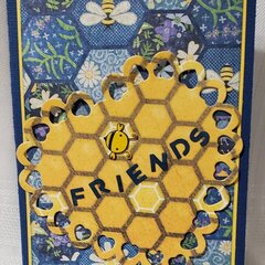 Bee friends Valentine card #3