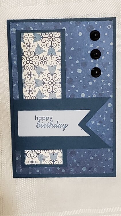 Blue Birthday Card