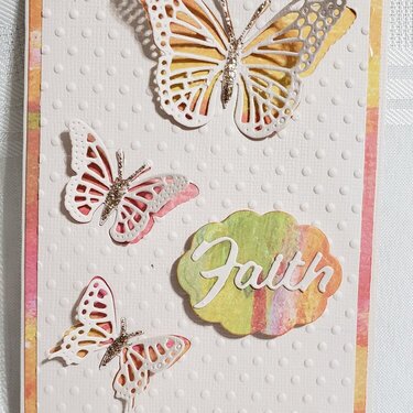 Butterfly Faith Card
