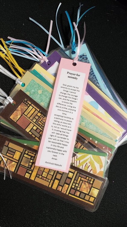 Encouraging Book Marks with scraps