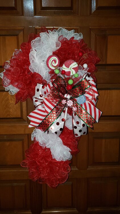 Candycane wreath #4