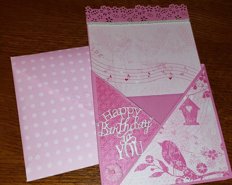 Criss Cross card with insert and envelope