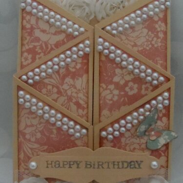 Zigzag Gate Birthday Card