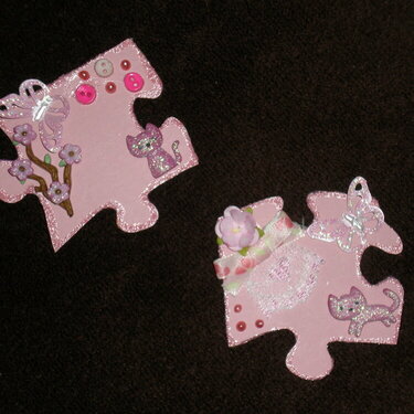 Girlie Girl Puzzle Pieces