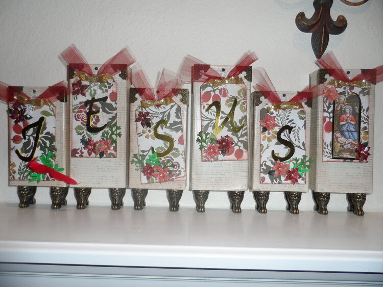 Christmas Tags for block display