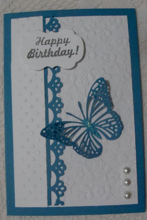 Teal Birthday Card