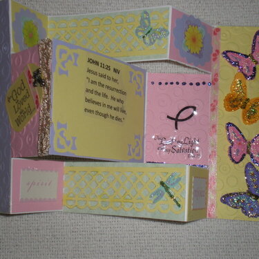 Easter Tri fold card angle 1