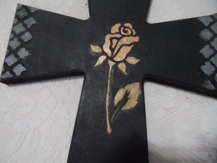 Copper Rose Cross