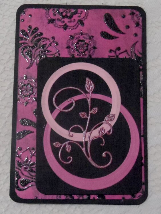 Pink and Black Any Occasion Card