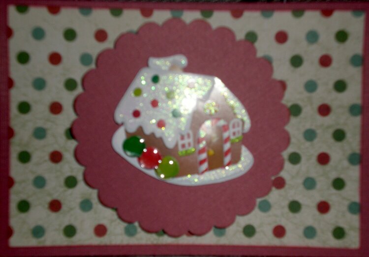 Gingerbread House Christmas Card