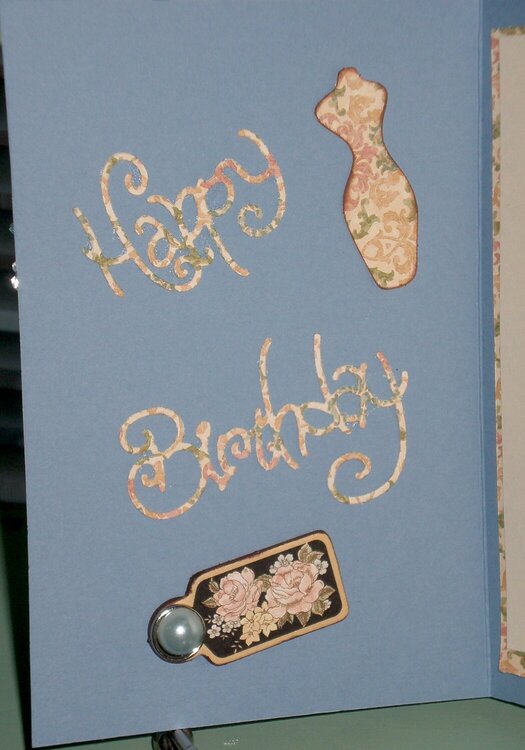 Birthday Card ( Inside cover)
