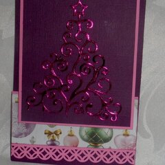 Pink and Purple Christmas Card  5