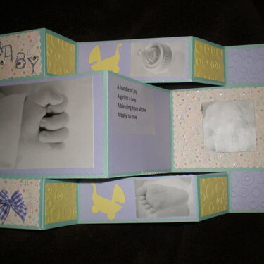 Baby Tri Fold Card