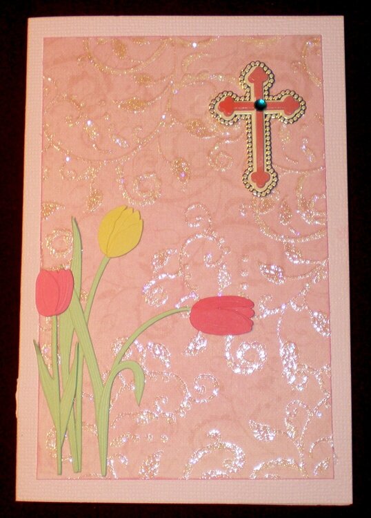 Simple Tulip Easter Card