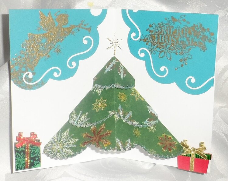 Pop up Christmas Tree inside Christmas Card