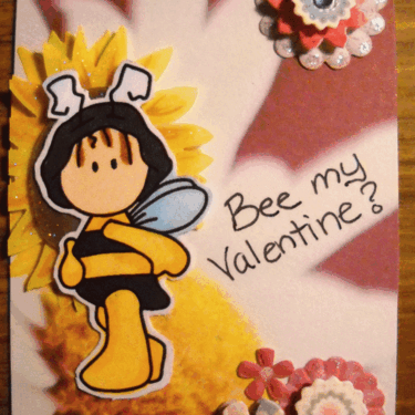 Bee My Valentine ATC