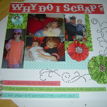 Why I scrapbook challenge