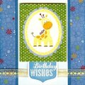 Child's Giraffe Birthday Card