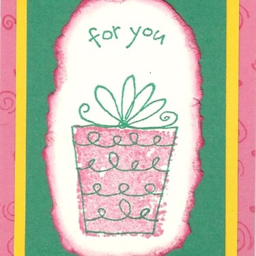 &quot;for you&quot; gift tag